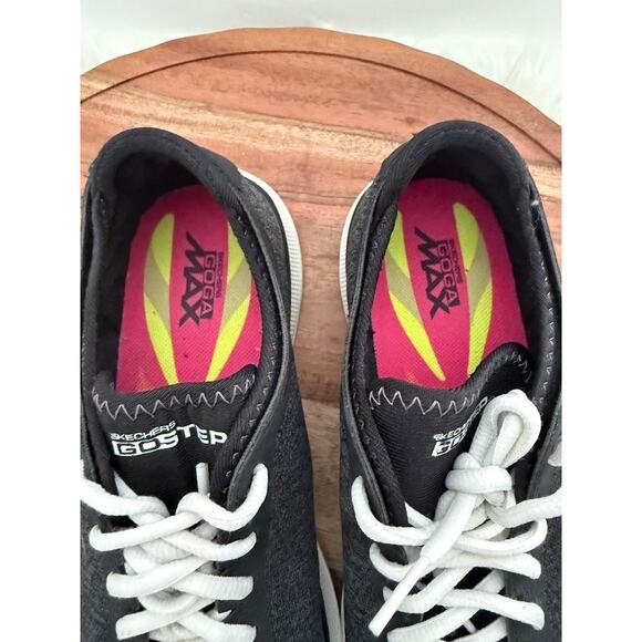 Skechers Shoes Womens Size 8.5 Black Gray Go Step Yoga Max Quick-Fit SN 14485 - Picture 9 of 10